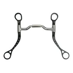 Myler MBB Black Flat Shank With Sweet Iron Forward Tilted Port Mouthpiece