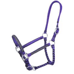 Tough 1 Braided Cord Halter With Crystal Accents