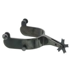 Kelly Silver Star Bull Rider Blue Steeled Rodeo Spurs