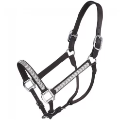 Silver Royal Crystal Chevron Show Halter With Lead