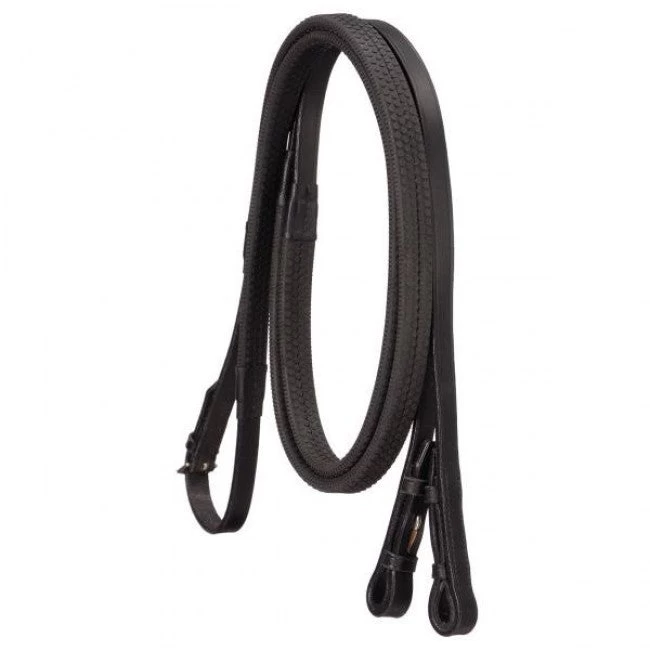 EquiRoyal Flat Rubber Grip Reins - Image 2