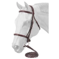 Premium Padded Fancy Stitched Raised English Bridle With Raised Detail