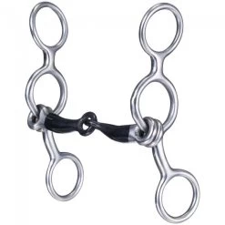 Tough 1 Miniature Stainless Steel Jr Cow Snaffle With Sweet Iron Mouth