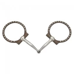 Kelly Silver Star Off-Set Dee With Dots Snaffle