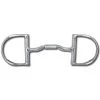 Myler English Pony Dee With Hooks With Stainless Steel Forward Tilt Ported Barrel