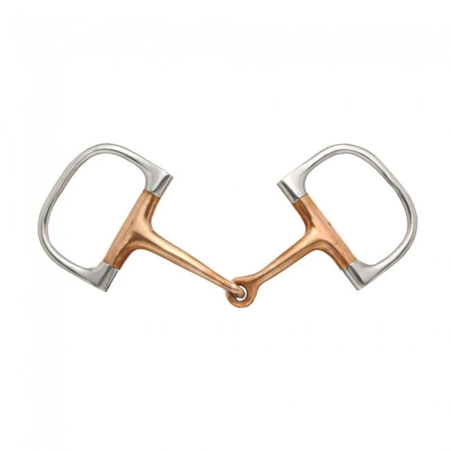 Kelly Silver Star Copper Mouth Barrel D Ring Snaffle Bit