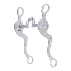 Myler Embossed Seven Shank With Sweet Iron Correctional Medium Ported Barrel