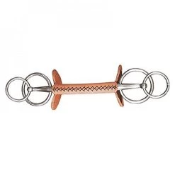 Finntack Leather Covered Mullen Double Ring Driving Bit