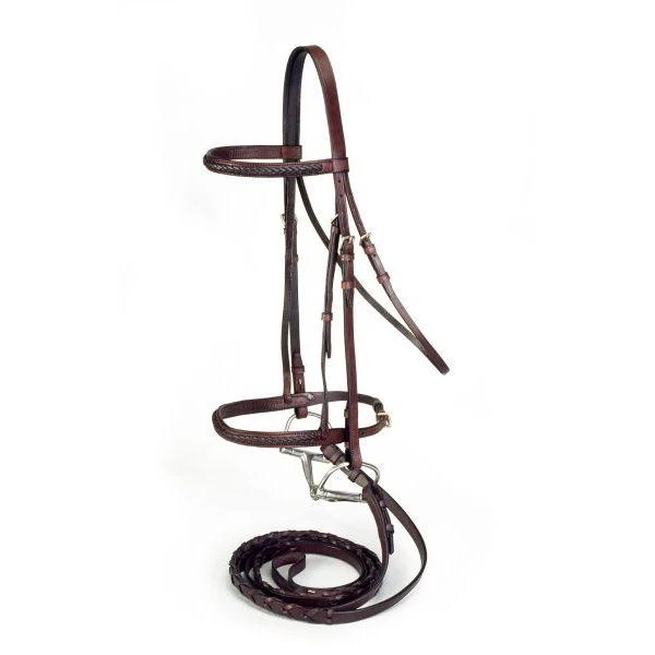 Silver Fox Braided Show Bridle - Image 2