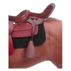 Tough 1 Leather Childs Tandem Saddle With Bars & Stirrups