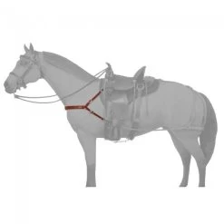 Tough 1 Leather Mule 4 Point Breastcollar