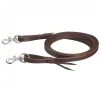 Tough 1 Premium Harness Leather Roping Reins With Waterloop Snap Ends