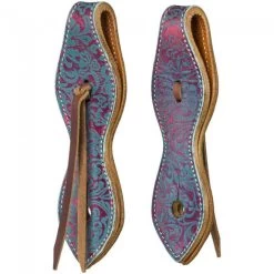 Tough 1 Wine And Teal Slobber Straps