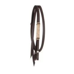 Royal King Miniature Natural/Black Rawhide Split Reins