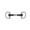 Toklat Soft Rubber Mouth Snaffle Dee Bit With 3" Rings