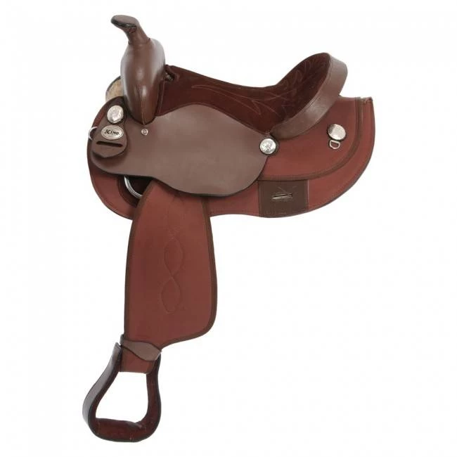 Tough 1 Eclipse Synthetic Round Skirt Trail Saddle - Image 3