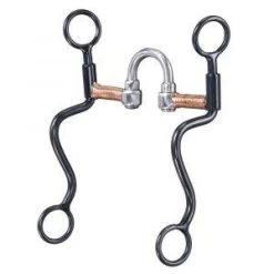 Tough 1 Black Steel S Shank Sweet Iron Correction Snaffle