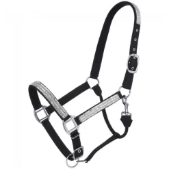 Tough 1 Adjustable Nylon Halter With Crystal Accents