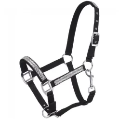 Tough 1 Adjustable Nylon Miniature Halter With Crystal Accents
