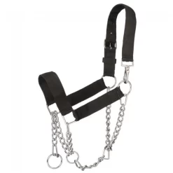 Tough 1 Nylon Mule Halter With Draw Chain