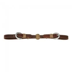 Royal King Leather Curb Strap With Rawhide Ball