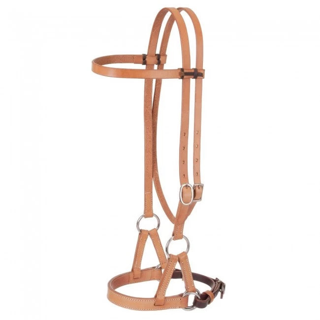 Tough 1 Leather Side Pull Bridle