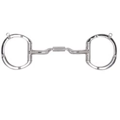 Myler Eggbutt With Hooks With Stainless Steel Low Port Comfort Snaffle