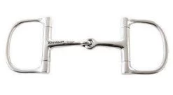 Korsteel Stainless Steel Barrel Dee Ring Snaffle Bit