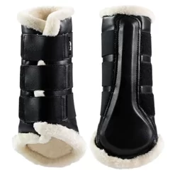 Horze Wilton Brushing Boots - Faux Fur Pile Lining