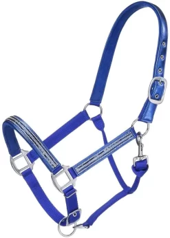 Tough 1 Adjustable Foil Crystal Overly Nylon Halter