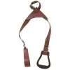 Tough 1 Kids Nylon Slip-On Stirrup Set With Leather Covered Stirrups