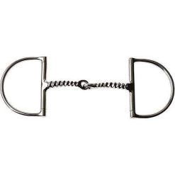 Jp Korsteel Stainless Steel Corkscrew Mouth Dee Ring Snaffle Bit