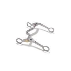 Toklat Stainless Steel Solid Shank With Medium Port Mouthpiece And 5 1/2" Cheek