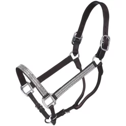 Tough 1 Crystal Show Halter With Lead Bar