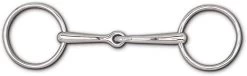 Toklat 12mm Loose Ring Bradoon Snaffle With 3" Rings, 4.75"
