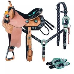 Tough 1 Cheyenne Belt Buckle Bling Collection 5-Piece Saddle Package
