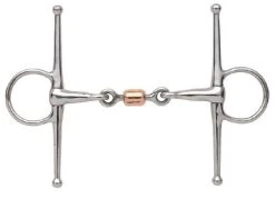 Shires Full Cheek Snaffle With Copper Peanut
