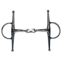 Korsteel Stainless Steel French Link Full Cheek Snaffle Bit