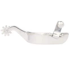 Myler Stainless Steel Spur With 1 1/4" Band And 10 Point Rowel