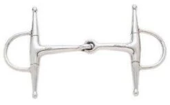 Korsteel Stainless Steel Jointed Short Full Cheek Snaffle Bit