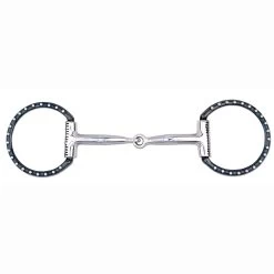 Myler Black Western Dee Stainless Steel Dots, Sweet Iron Snaffle