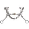 Myler Lynn McKenzie Signature Series Stainless Steel MMB Medium Shank - 5" Shank With Sweet Iron Comfort Snaffle With Copper Roller