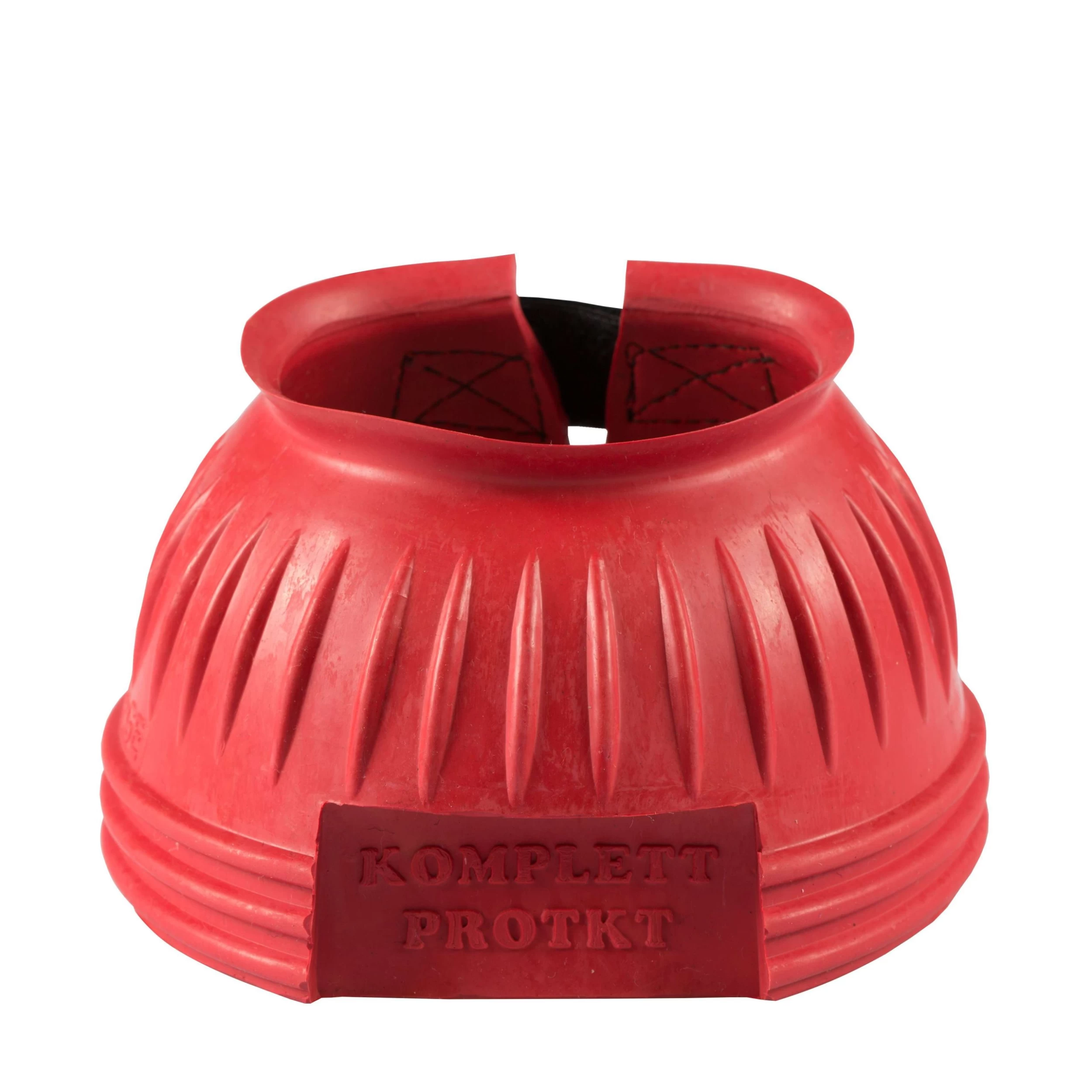 Horze Double Closure Ribbed Rubber Bell Boots - Image 5