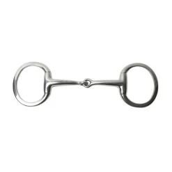 Korsteel Stainless Steel Heavy Weight Solid Mouth Eggbutt Snaffle Bit