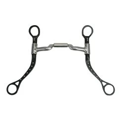 Myler MBB Black Flat Shank With Sweet Iron Mullen Barrel Low Port Mouthpiece