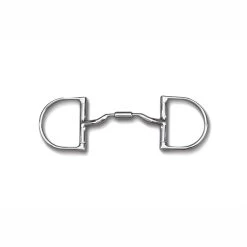 Myler 3 3/8" Medium Dee Without Hooks With Low Port Comfort Snaffle