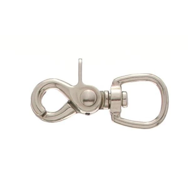 Tough 1 Nickel Plated Swivel Oval Eye Rein Snap