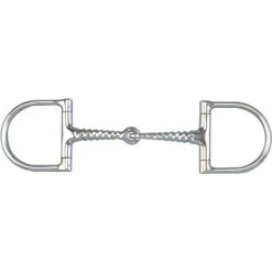 Toklat Pony Stainless Steel Corkscrew Snaffle Dee Bit With 2 1/2" Rings