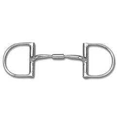 Myler Dee Without Hooks With Stainless Steel Comfort Snaffle Wide Barrel