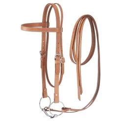 Tough 1 Western Leather Browband Draft Bridle